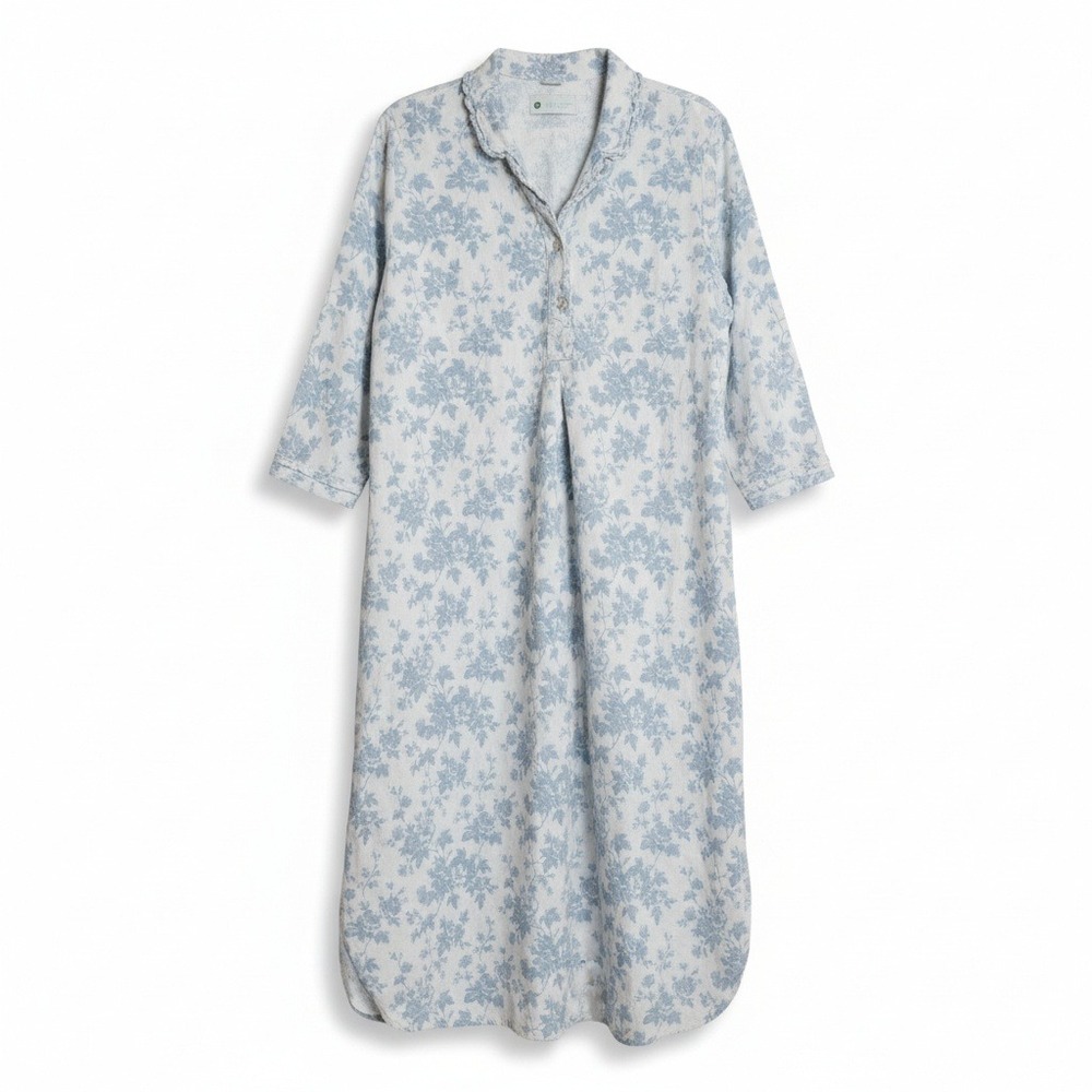 Ella Simone Countryside Tante Portuguese Flannel Nightgown XL